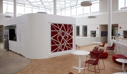 Twister akustikmoduler i filt hos Tryg (3)